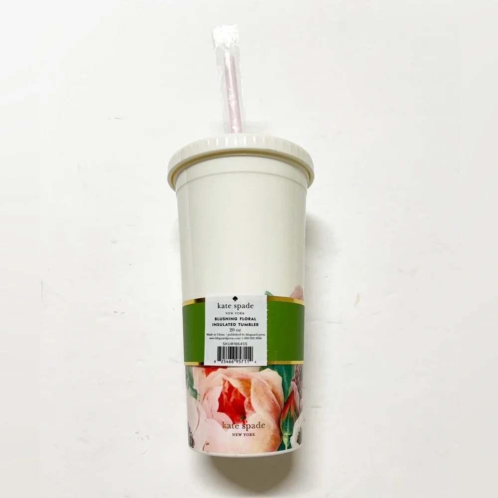 Kate Spade New York Blushing Floral Bridesmaid 20 Oz Insulated Tumbler - Picture 2 of 9
